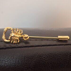 Vintage Crab Gold Tone Stickpin